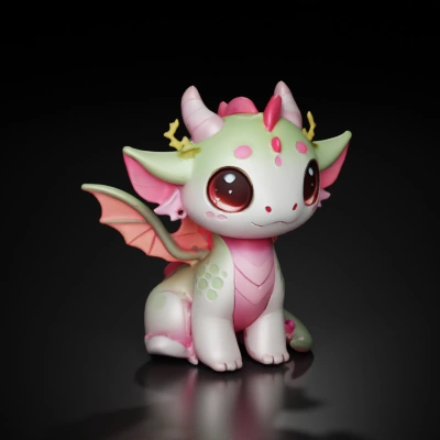 cute cartoon dragon.
