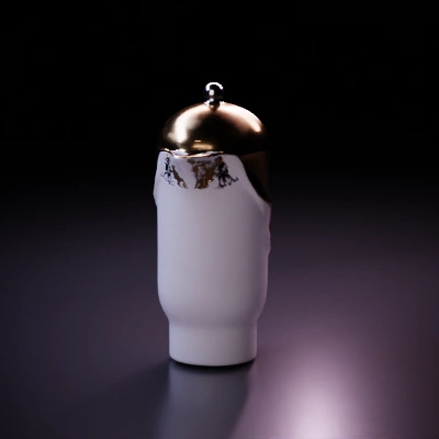 Elegant pitcher with curved handle, modern design.