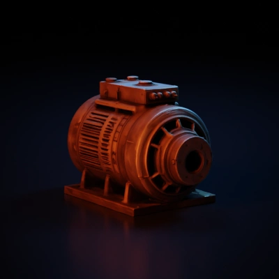 Industrial electric motor.