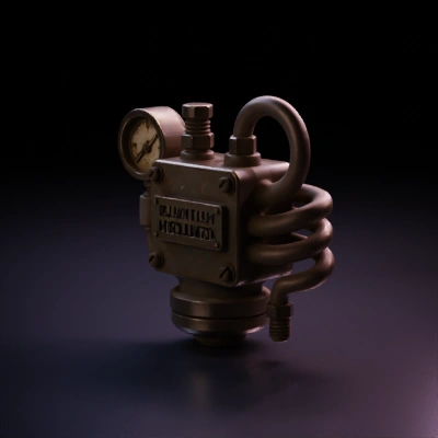 Steampunk quantum modulator device.