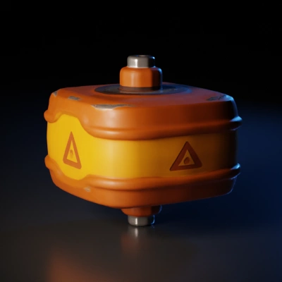 Compact, low-profile mechanical device.