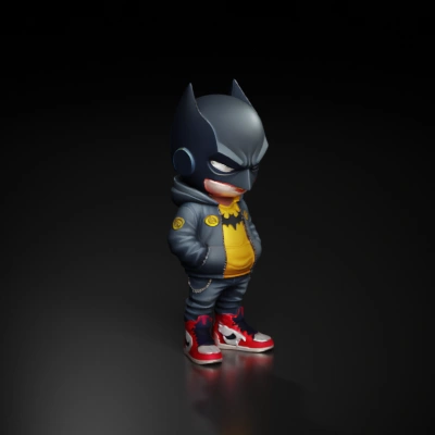 superhero-themed cartoon character.