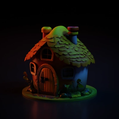 Whimsical fairy tale house.