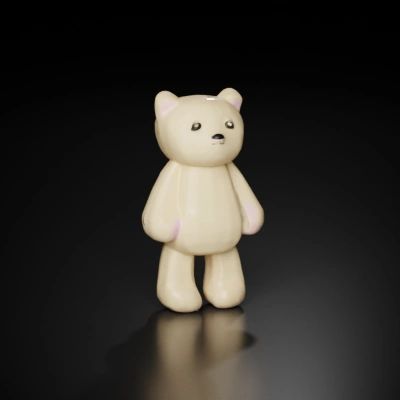 Always brown teddy bear, cartoon style, sad expression.
