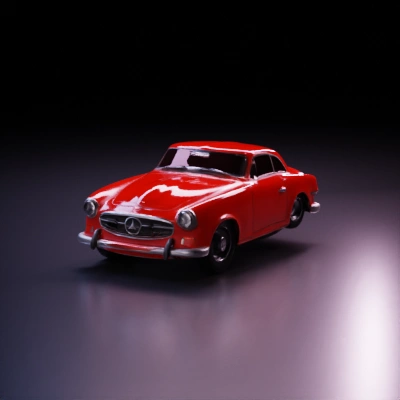 Vintage Mercedes-Benz car model.