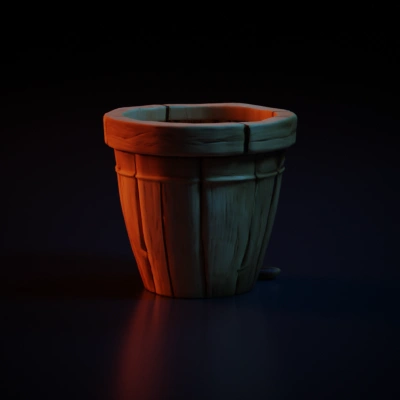 Wooden barrel, traditional design.