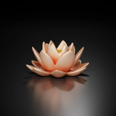 Lotus flower sculpture.