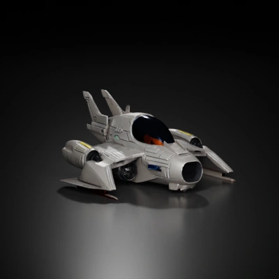 futuristic sci-fi spaceship.