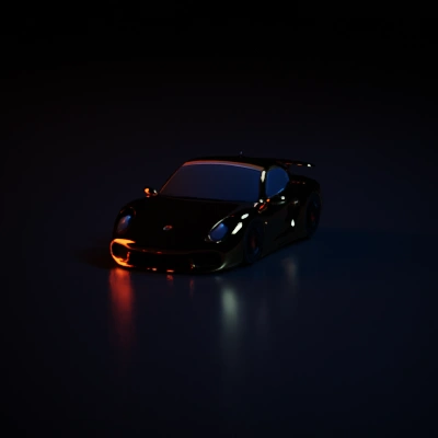 Luxury sports car, high-performance, sleek design.