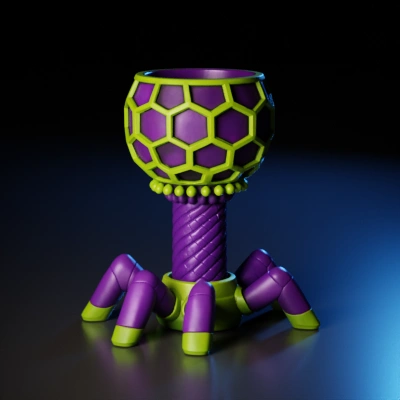 Purple spider goblet.