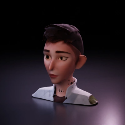 3D animated male character, casual clothing.