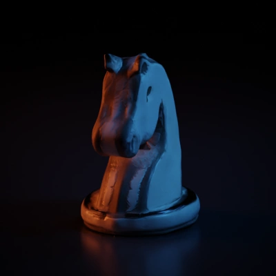 Chess knight piece.