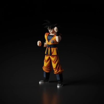 martial artist in orange outfit.