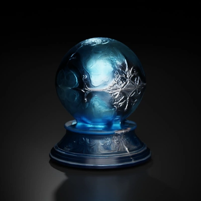 Mystical orb with intricate design patterns.