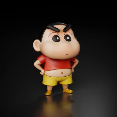 Crayon Shin-chan figurine.