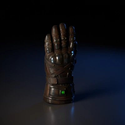 steampunk armored gauntlet glove.