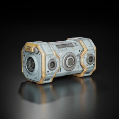 futuristic stereo system.