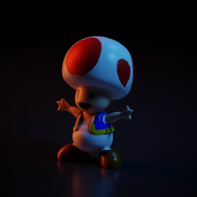 Mushroom character from a video game franchise.