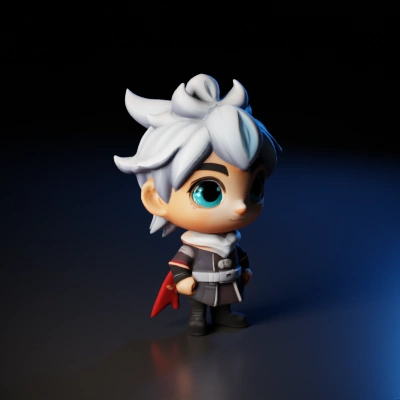 chibi-style character figure.