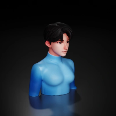 Animated male character.