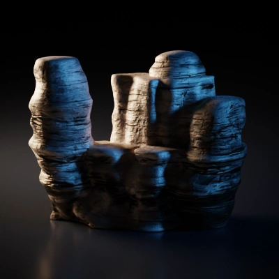 Rock cliff formation.