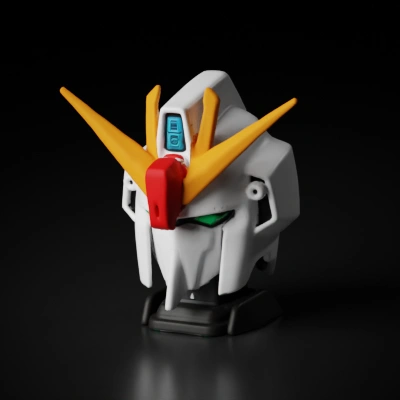 Gundam robot head model.
