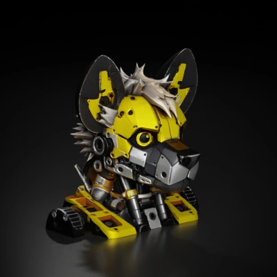 robotic animal head.