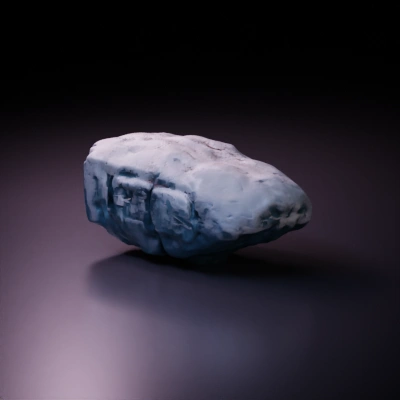 Rough-textured boulder, realistic appearance.