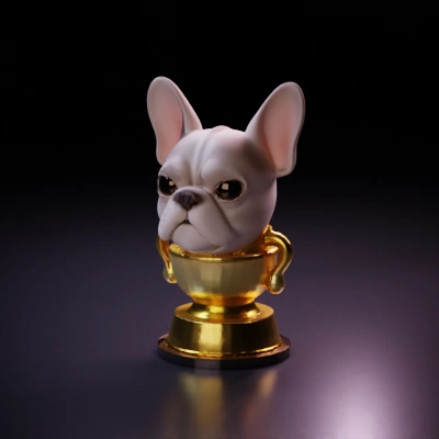 All golden trophy.
