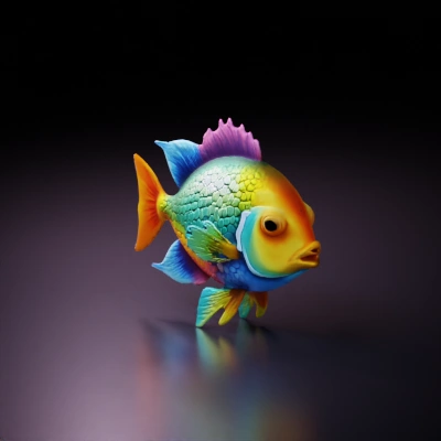 a beautiful rainbow fish.