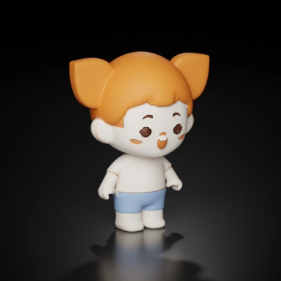Cartoon character winking.
