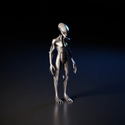 Alien creature, science fiction.