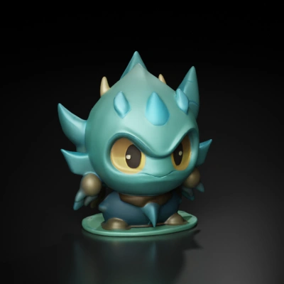 Dragon-like creature, cute, chibi style.