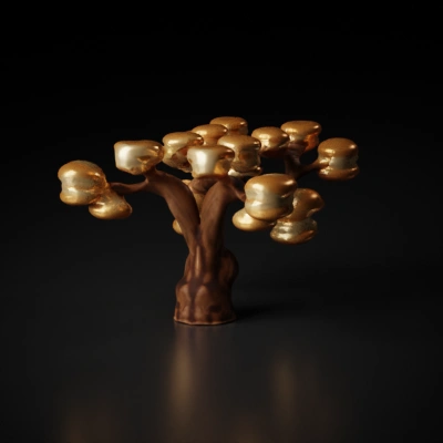 Bun tree with buns growing on branches.