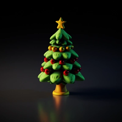 Decorative Christmas tree.