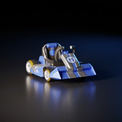 Race kart, compact and sporty design.
