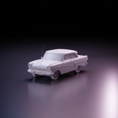 Vintage two-tone sedan car.