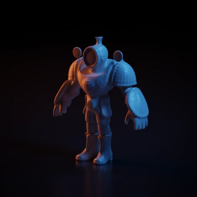 Clockwork knight with timepiece motifs.