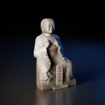 Buddhist monk statue.