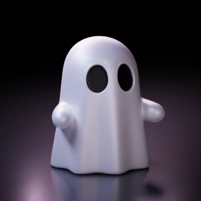 cute cartoon ghost.