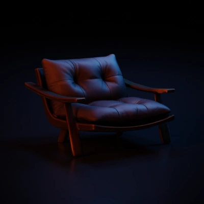 modern cushioned chair.