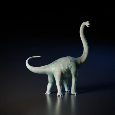 Brachiosaurus dinosaur with long neck.