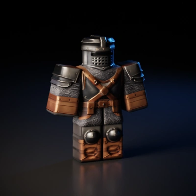 medieval armored character.