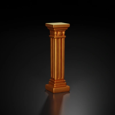 Decorative architectural column.