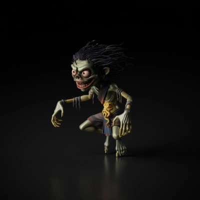 Green goblin-like creature.