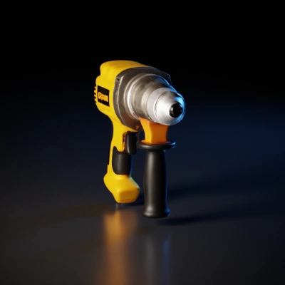 Powerful cordless hand drill, ergonomic design.