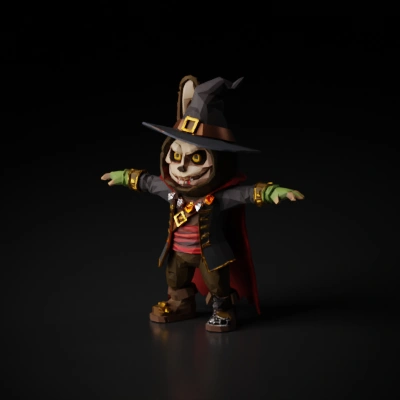 Halloween-themed bunny character.
