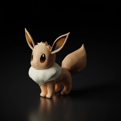Fox-like creature, large ears, bushy tail.