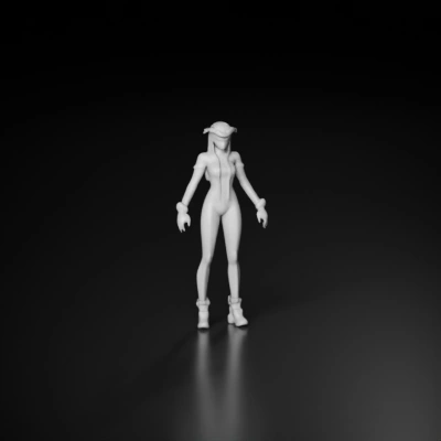 Futuristic soldier in advanced combat gear, equipped with technology.