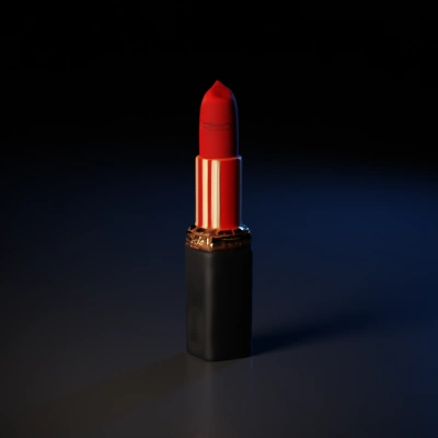Lipstick tube without additional accessories.